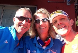 Paul "The Voice of OMTOM and Ironman", Stef "Marketing Manager OMTOM" and Axel