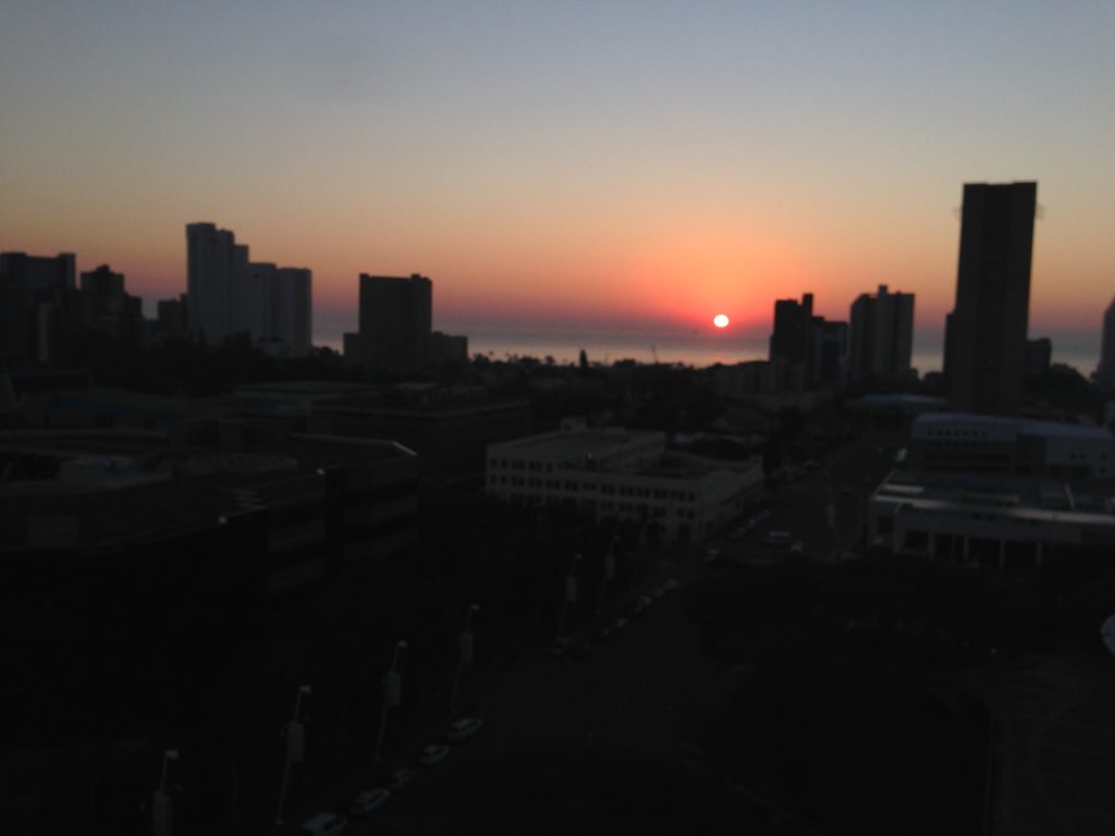Sunrise in Durban before 2016 Comrades Marathon