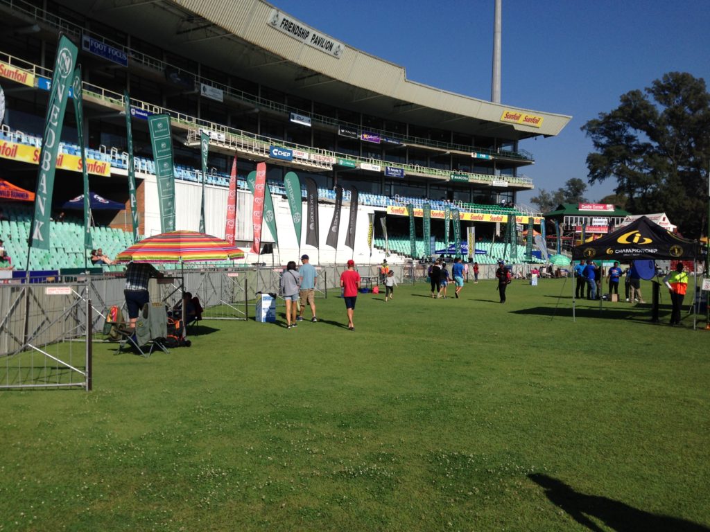 I have never seen the Comrades Marathon finish this quiet :) If course, it's before any runner has finished